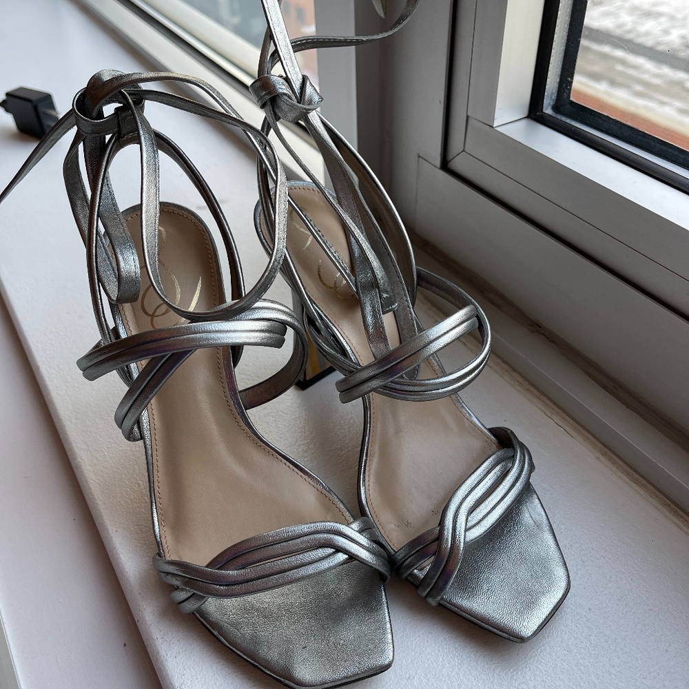 Sam Edelman pewter sandals